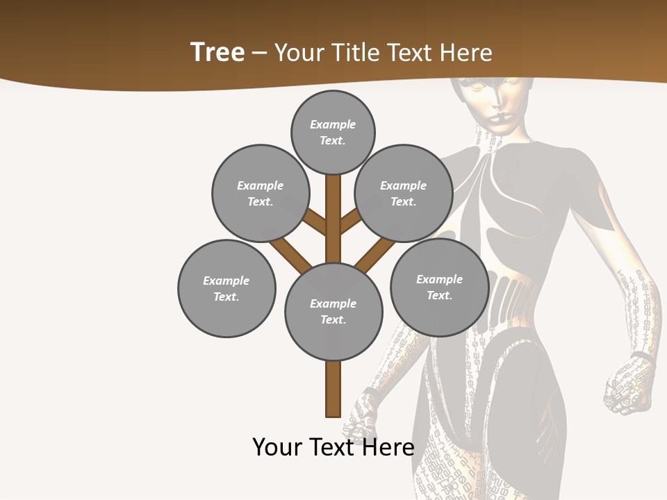 Anime Girl D Character PowerPoint Template