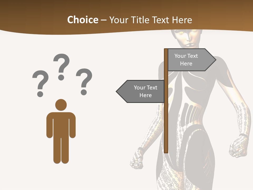 Anime Girl D Character PowerPoint Template