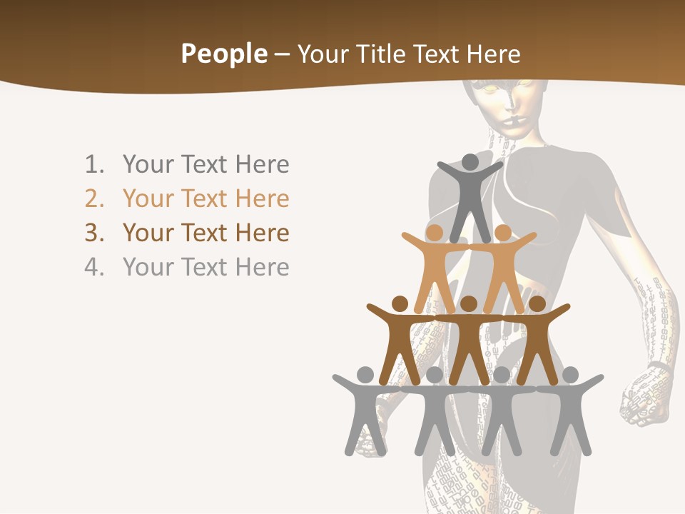 Anime Girl D Character PowerPoint Template