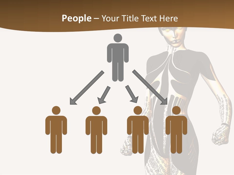 Anime Girl D Character PowerPoint Template