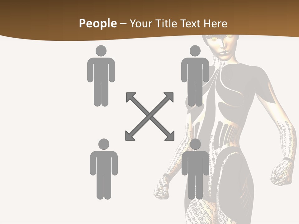 Anime Girl D Character PowerPoint Template