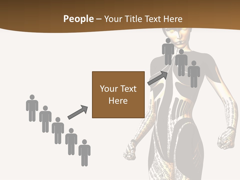 Anime Girl D Character PowerPoint Template