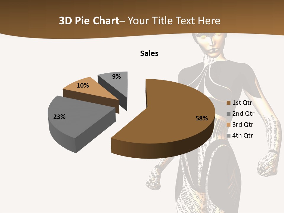 Anime Girl D Character PowerPoint Template