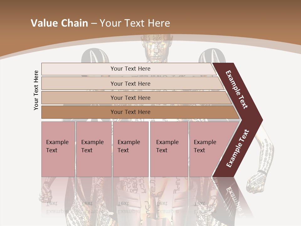 D Render Wallpaper Cyborg PowerPoint Template