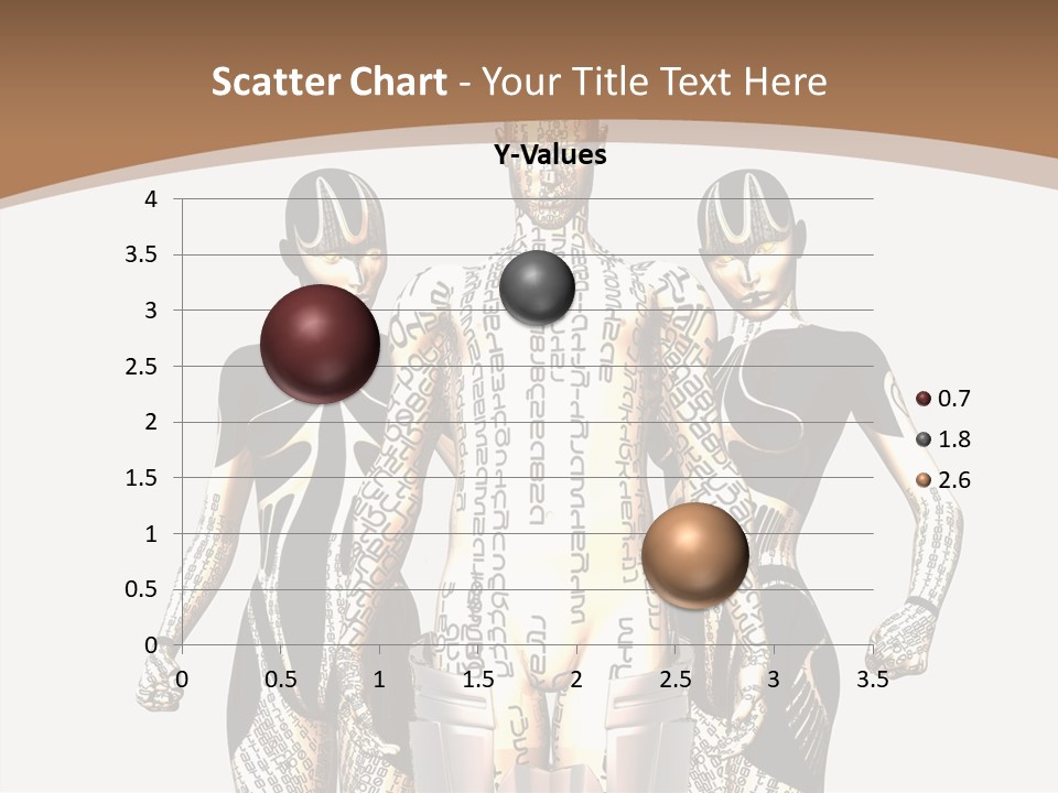 D Render Wallpaper Cyborg PowerPoint Template