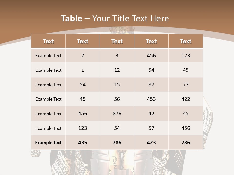 D Render Wallpaper Cyborg PowerPoint Template
