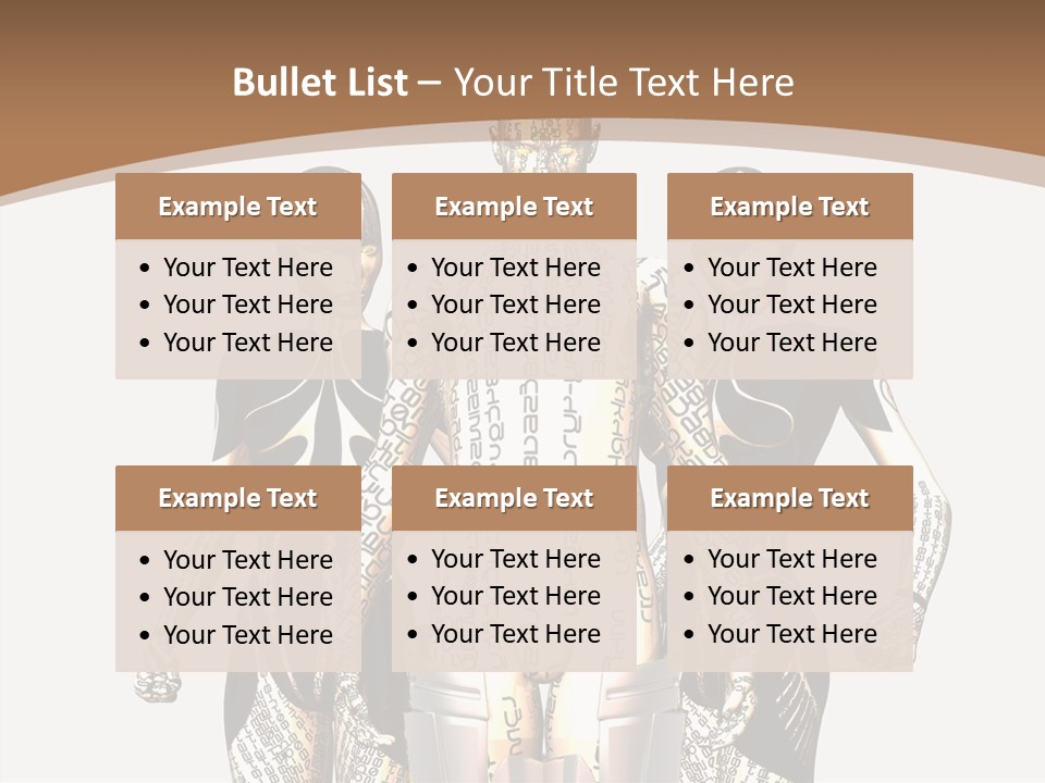 D Render Wallpaper Cyborg PowerPoint Template