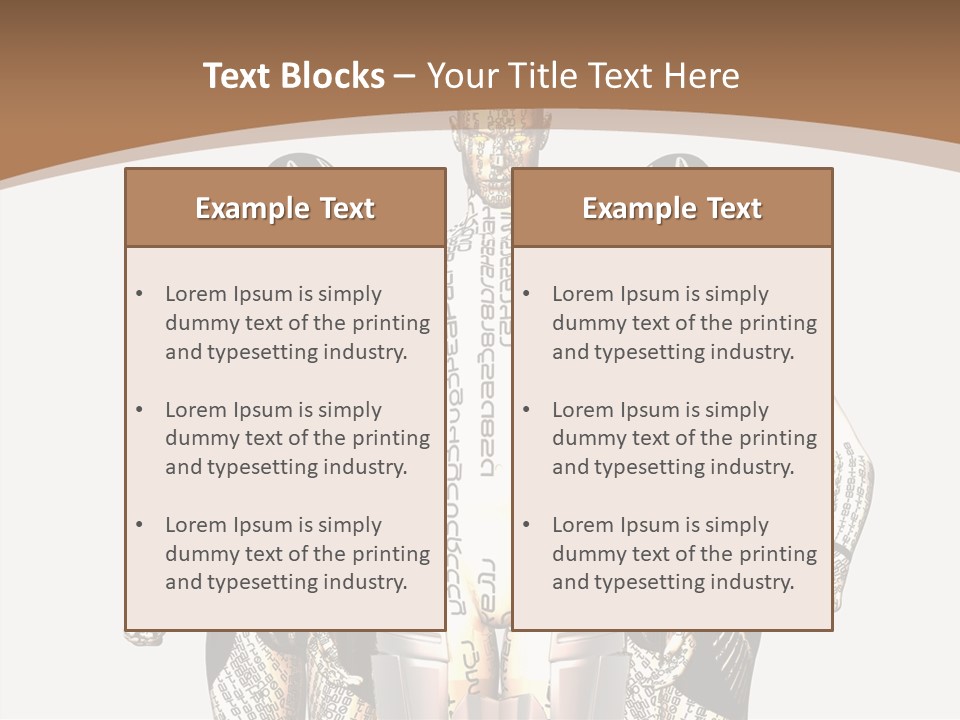 D Render Wallpaper Cyborg PowerPoint Template