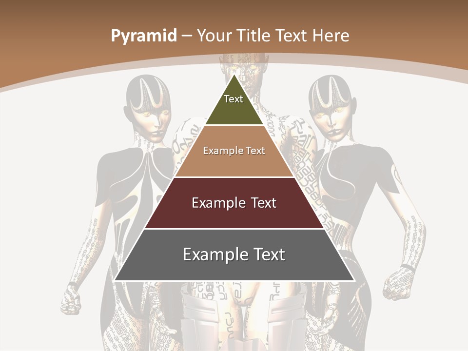 D Render Wallpaper Cyborg PowerPoint Template