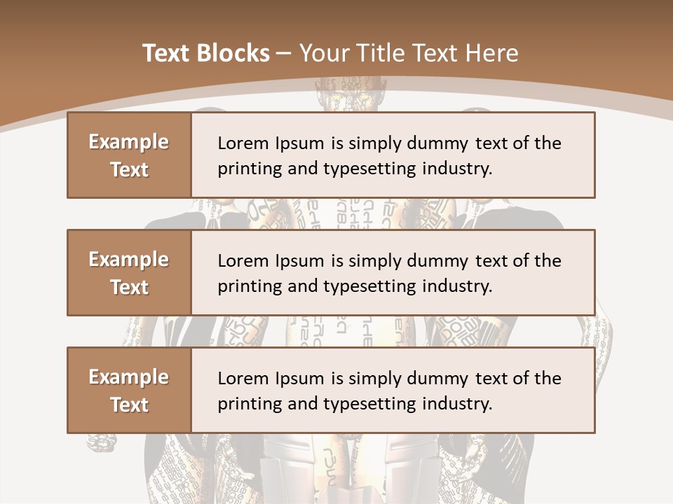 D Render Wallpaper Cyborg PowerPoint Template