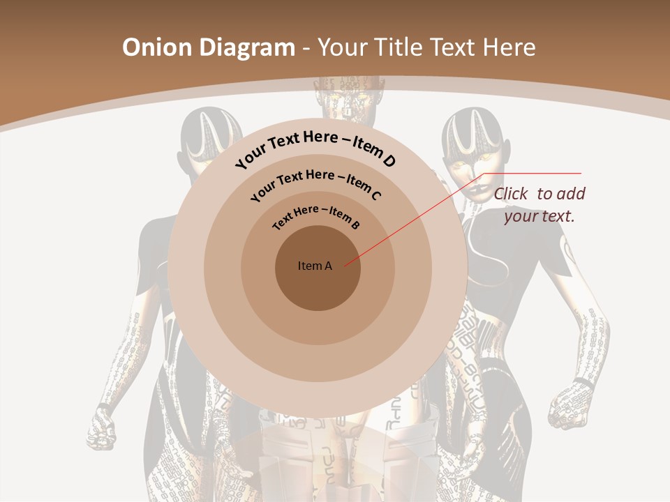 D Render Wallpaper Cyborg PowerPoint Template