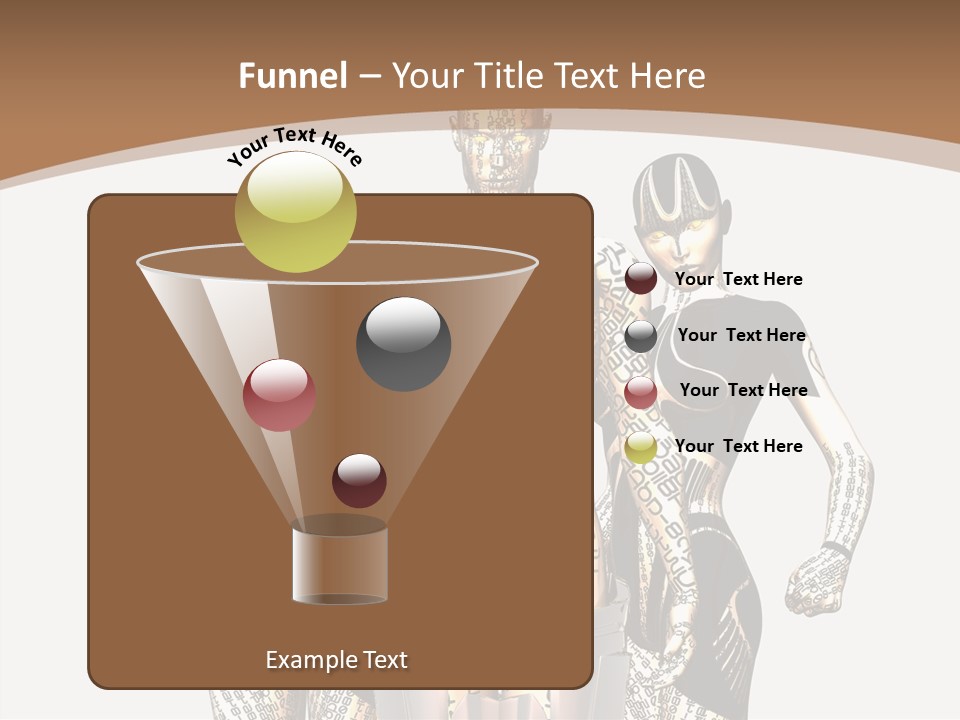 D Render Wallpaper Cyborg PowerPoint Template