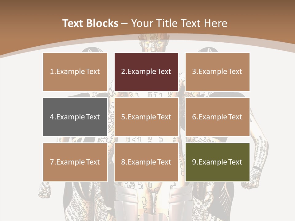 D Render Wallpaper Cyborg PowerPoint Template