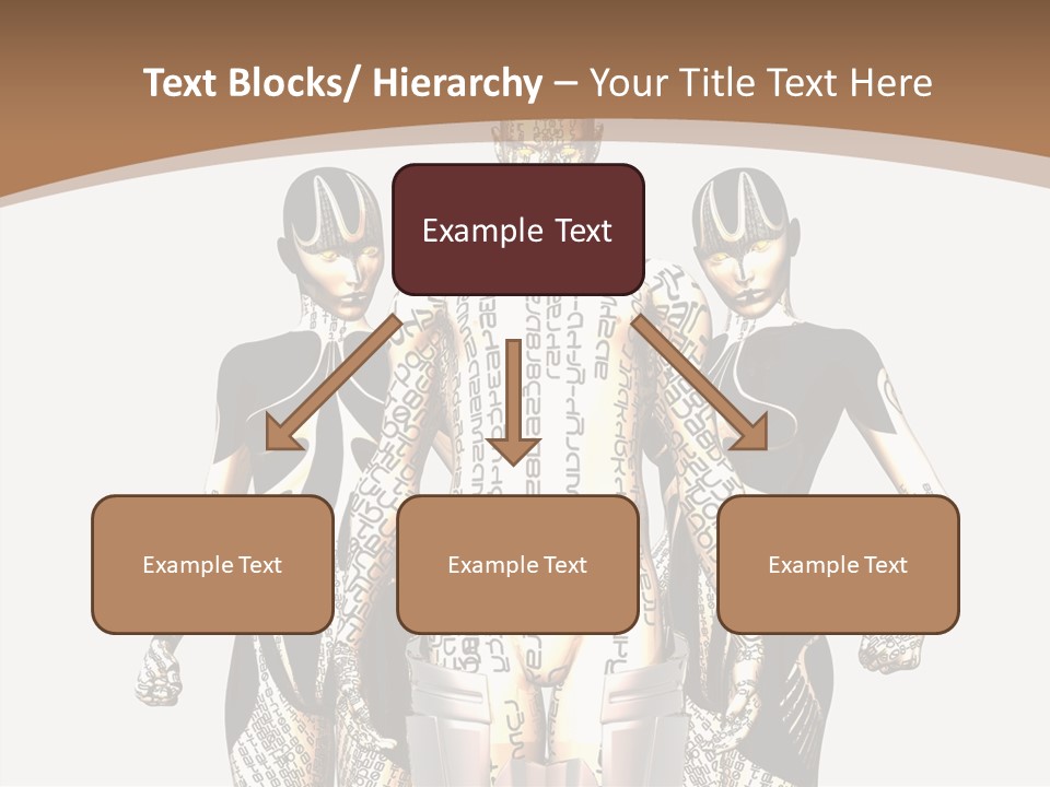 D Render Wallpaper Cyborg PowerPoint Template