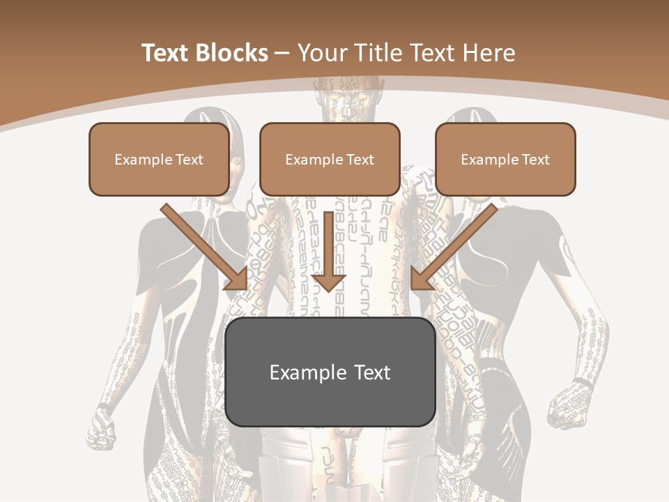D Render Wallpaper Cyborg PowerPoint Template