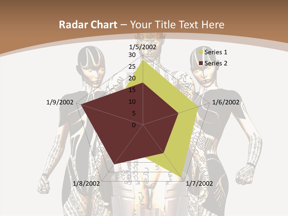 D Render Wallpaper Cyborg PowerPoint Template