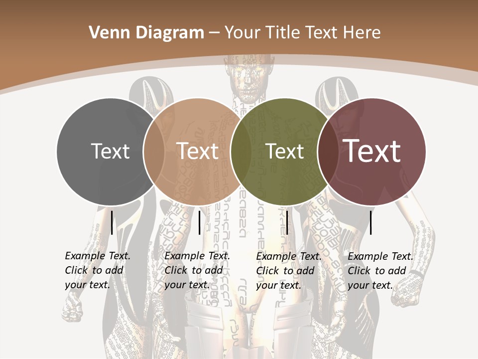 D Render Wallpaper Cyborg PowerPoint Template