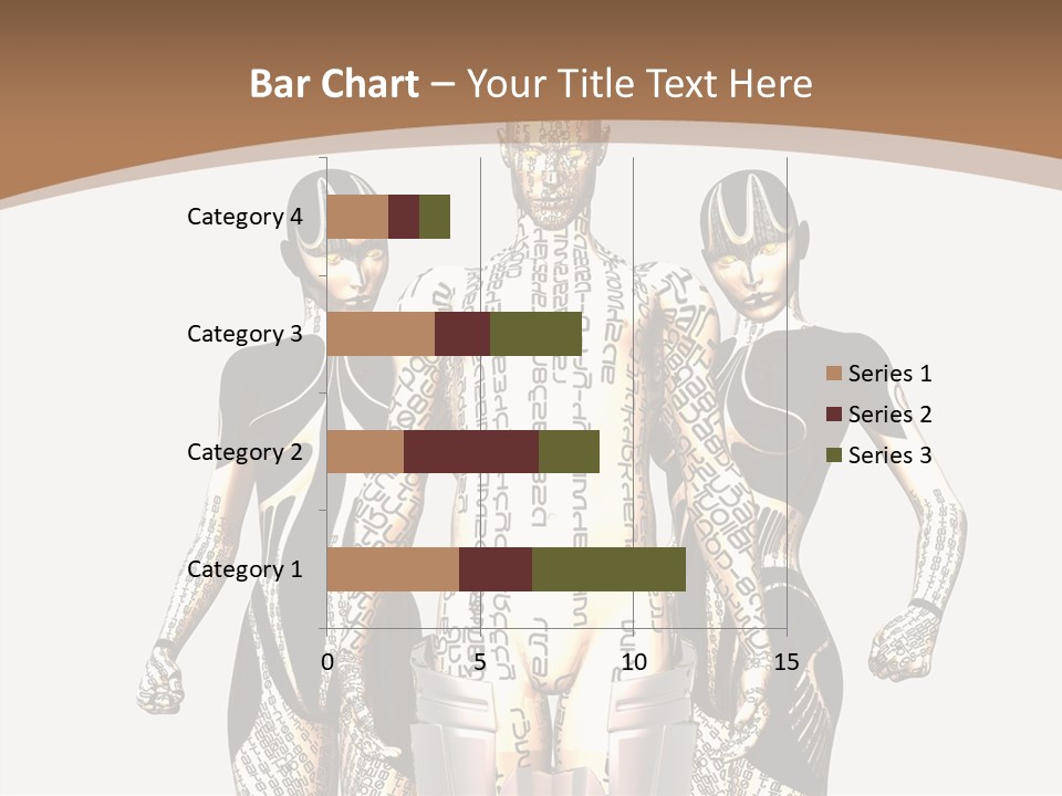 D Render Wallpaper Cyborg PowerPoint Template