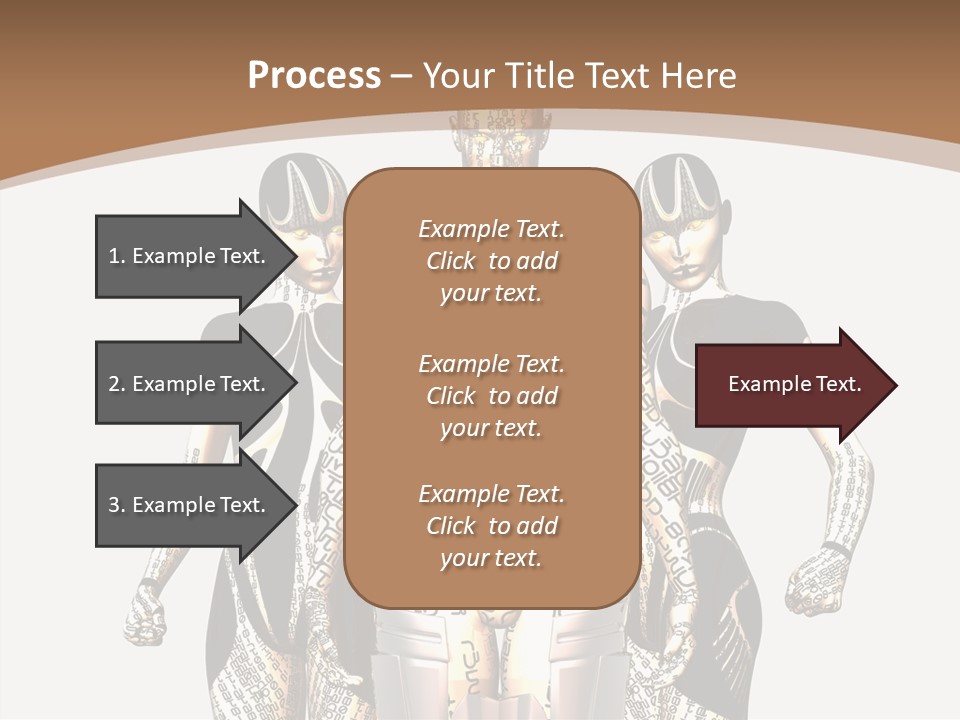 D Render Wallpaper Cyborg PowerPoint Template