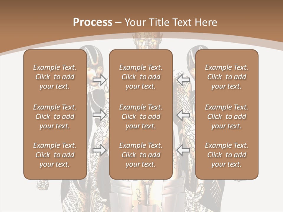 D Render Wallpaper Cyborg PowerPoint Template