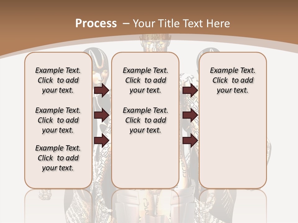 D Render Wallpaper Cyborg PowerPoint Template