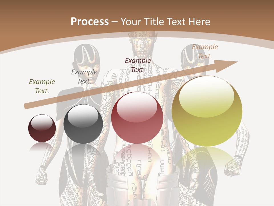 D Render Wallpaper Cyborg PowerPoint Template