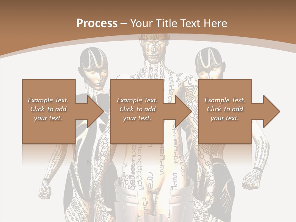 D Render Wallpaper Cyborg PowerPoint Template