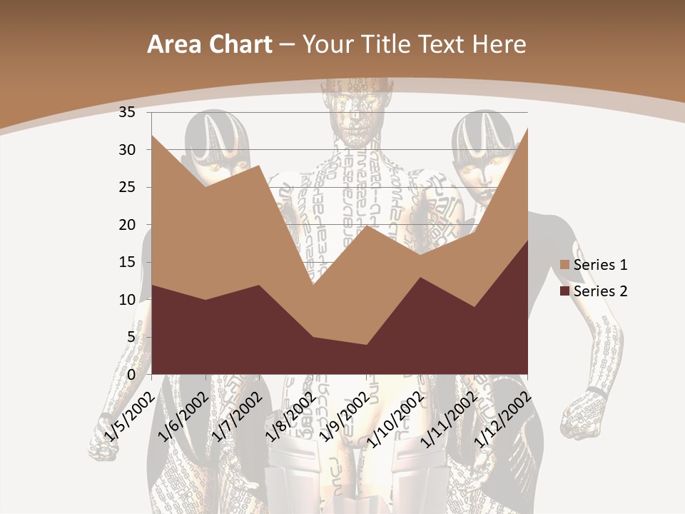D Render Wallpaper Cyborg PowerPoint Template