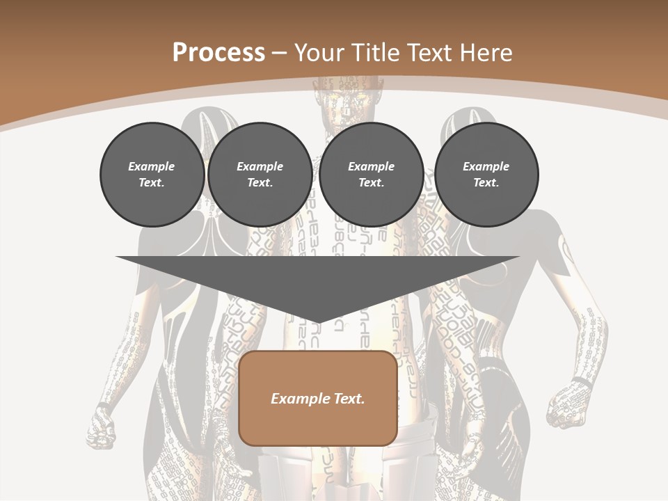 D Render Wallpaper Cyborg PowerPoint Template