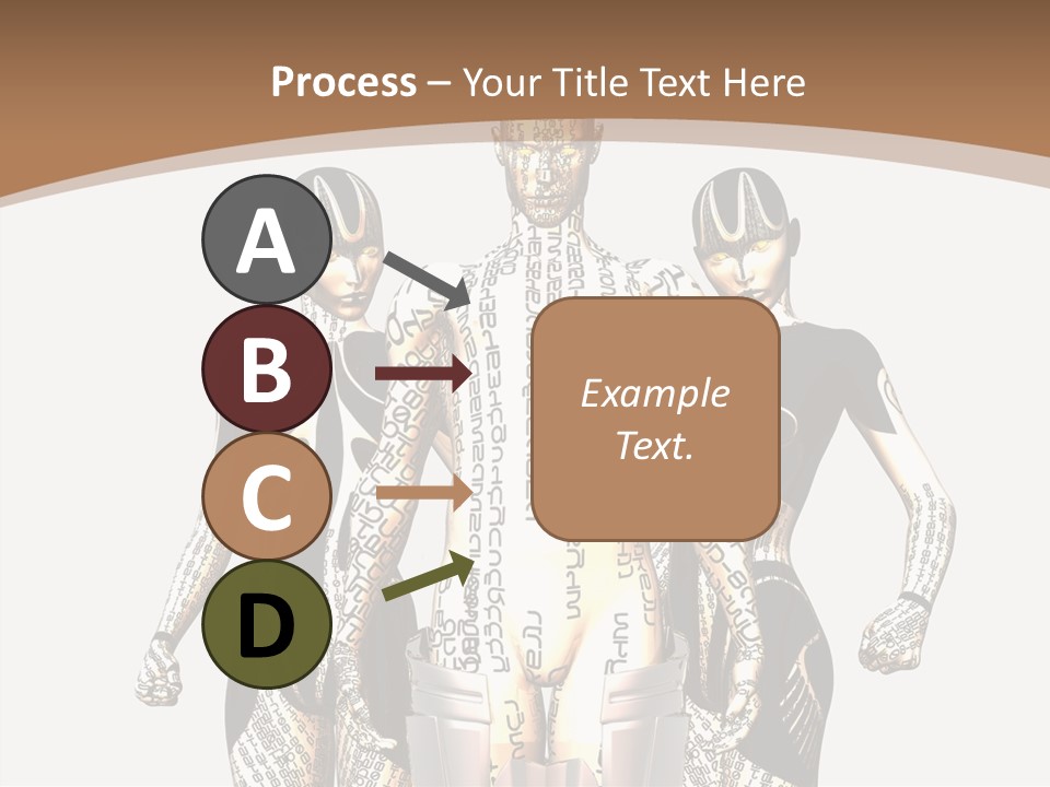 D Render Wallpaper Cyborg PowerPoint Template