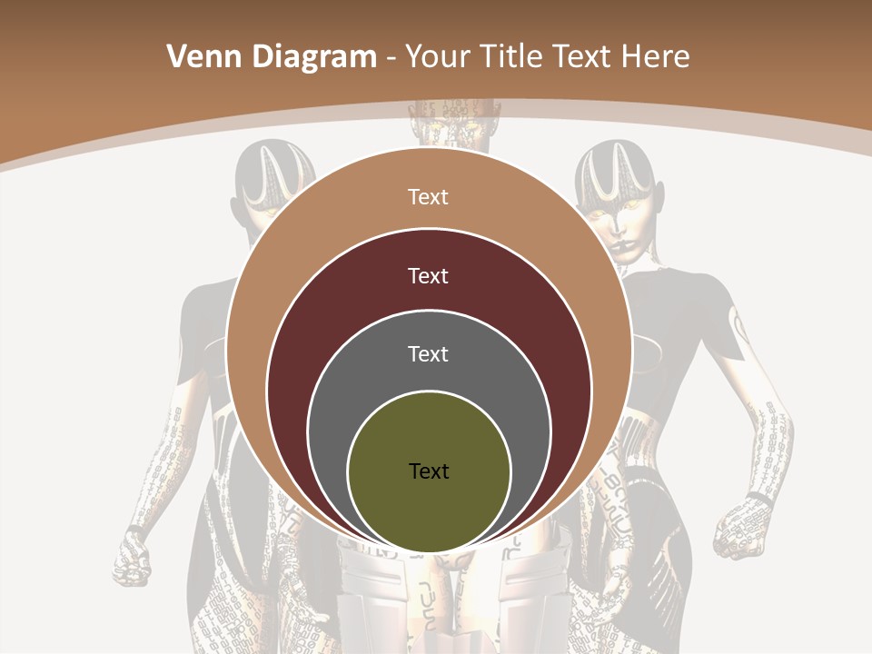 D Render Wallpaper Cyborg PowerPoint Template