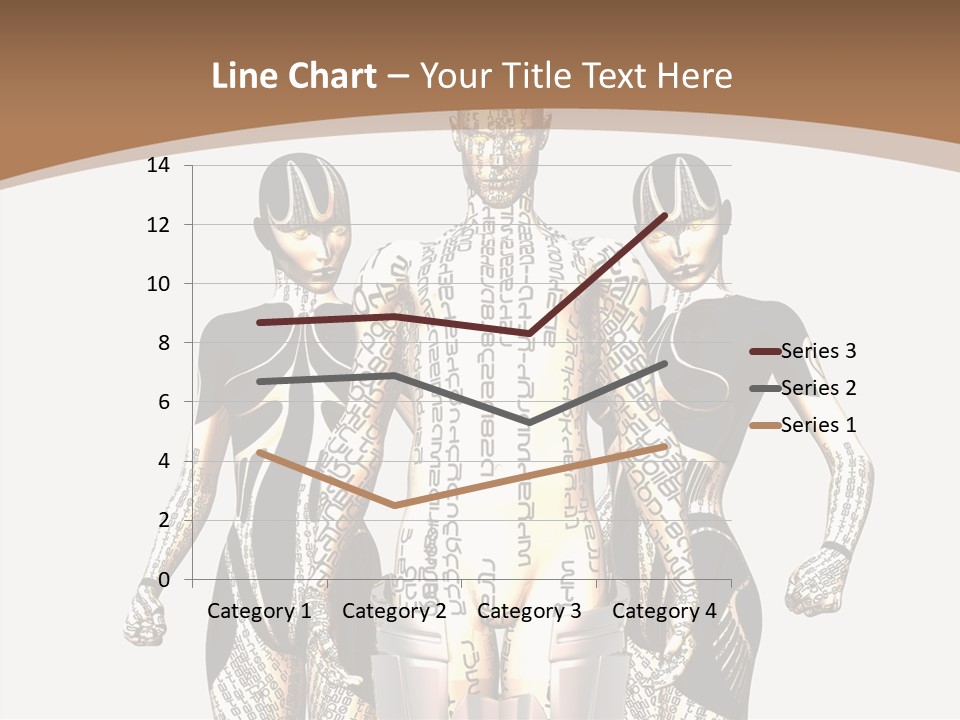 D Render Wallpaper Cyborg PowerPoint Template