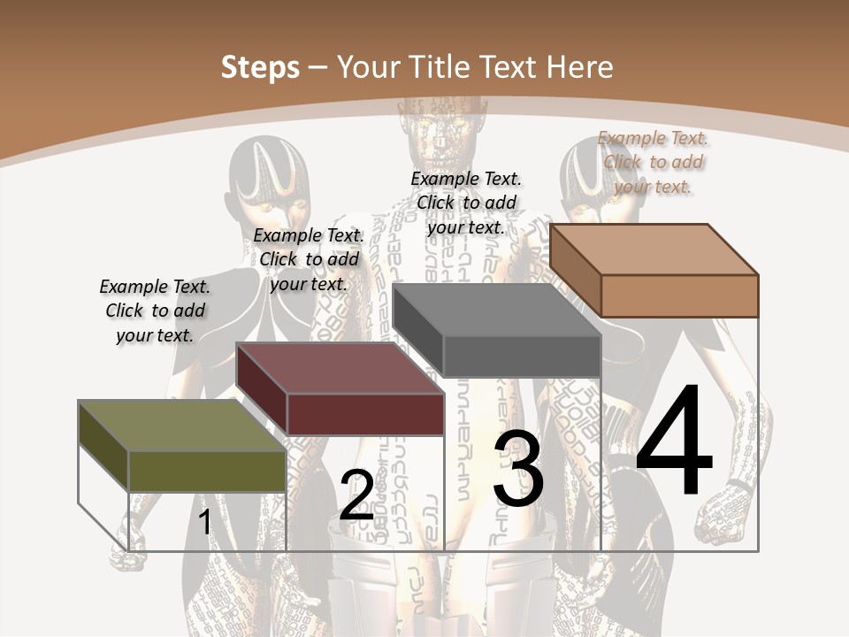 D Render Wallpaper Cyborg PowerPoint Template