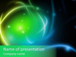 Glowing Digitally Futuristic PowerPoint Template