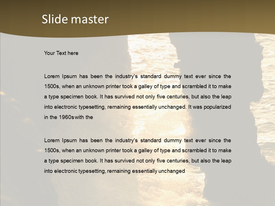 Craters Hawaiian Mound PowerPoint Template