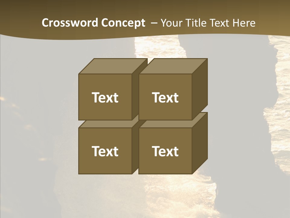 Craters Hawaiian Mound PowerPoint Template
