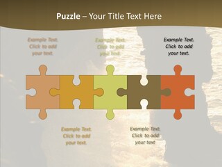 Craters Hawaiian Mound PowerPoint Template