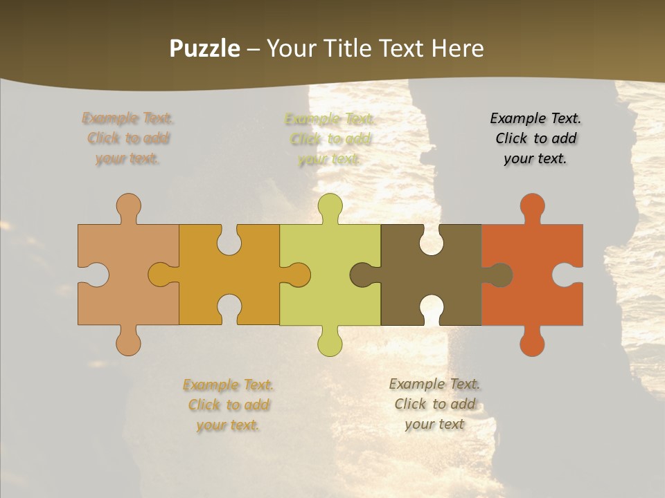 Craters Hawaiian Mound PowerPoint Template