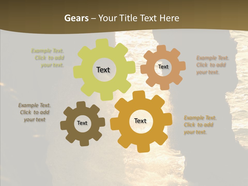 Craters Hawaiian Mound PowerPoint Template