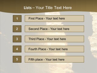 Craters Hawaiian Mound PowerPoint Template