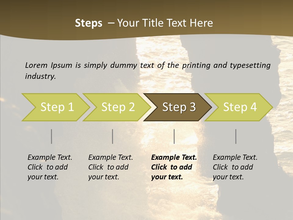 Craters Hawaiian Mound PowerPoint Template