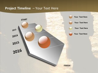 Craters Hawaiian Mound PowerPoint Template