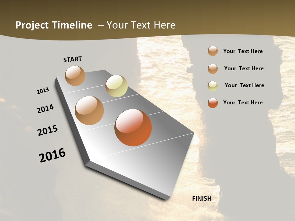 Craters Hawaiian Mound PowerPoint Template