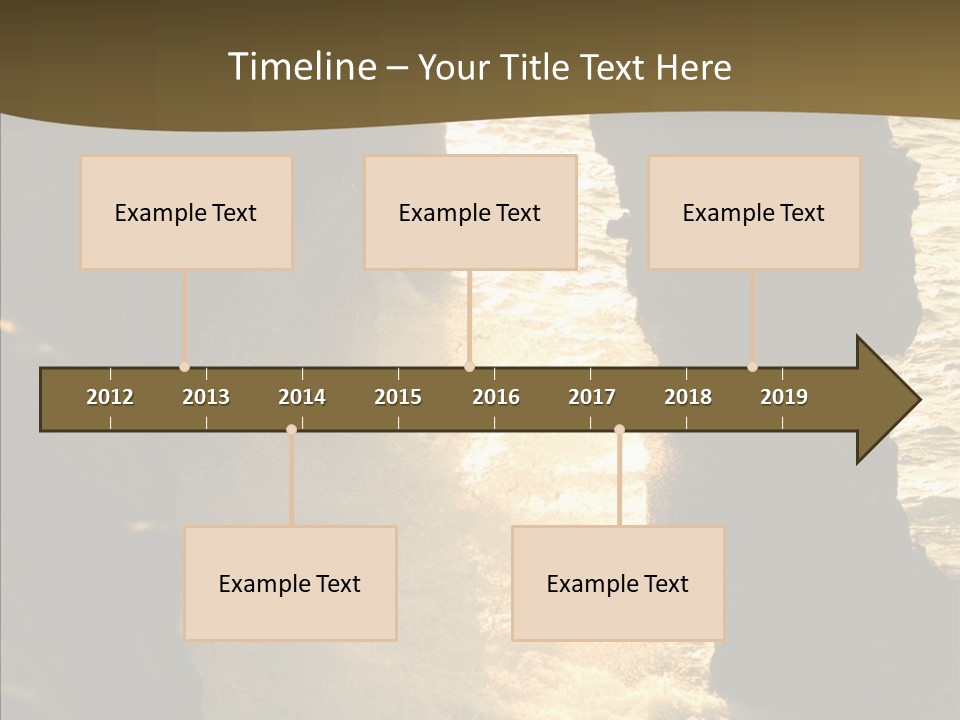 Craters Hawaiian Mound PowerPoint Template