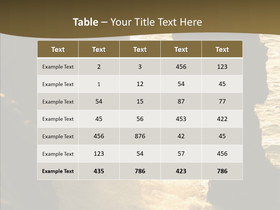 Craters Hawaiian Mound PowerPoint Template