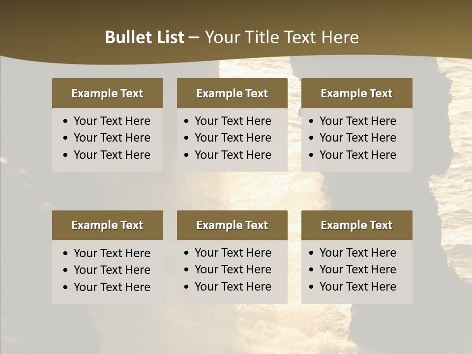 Craters Hawaiian Mound PowerPoint Template
