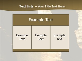 Craters Hawaiian Mound PowerPoint Template