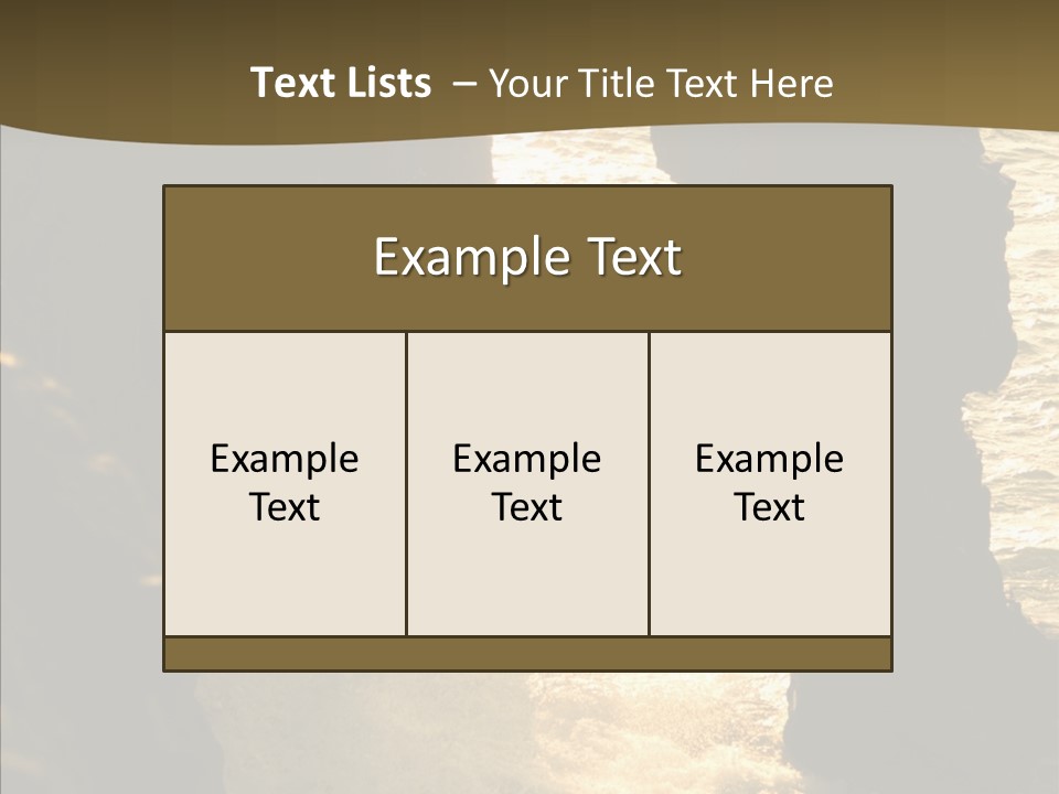 Craters Hawaiian Mound PowerPoint Template