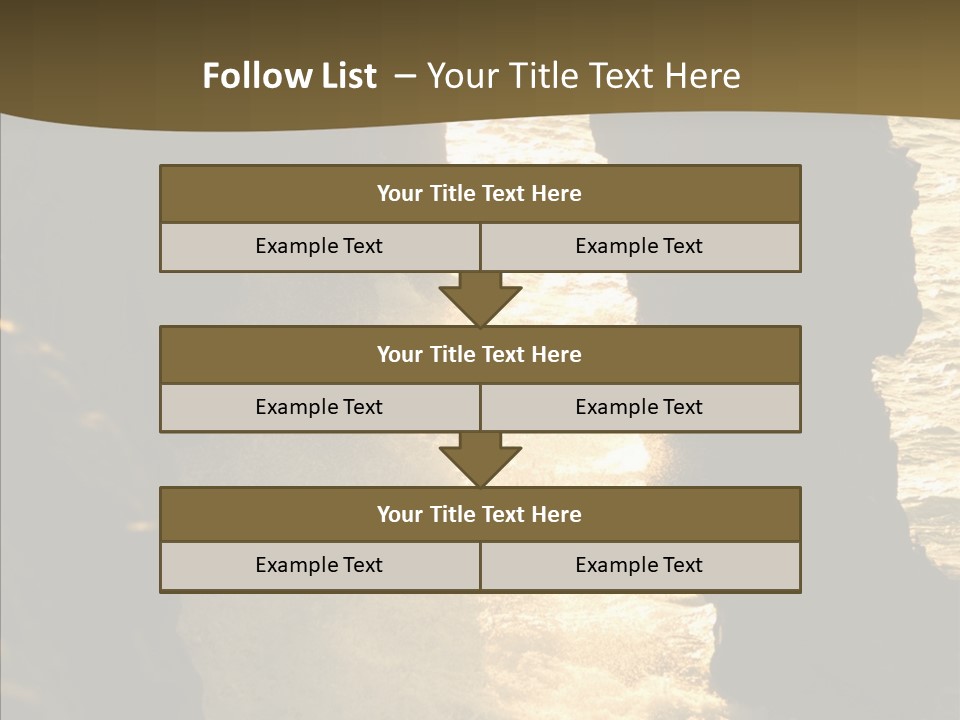 Craters Hawaiian Mound PowerPoint Template