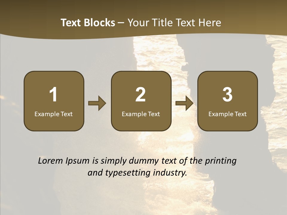 Craters Hawaiian Mound PowerPoint Template